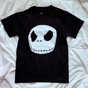Nightmare before christmas jack skellington black graphic tee sz‎ S halloween